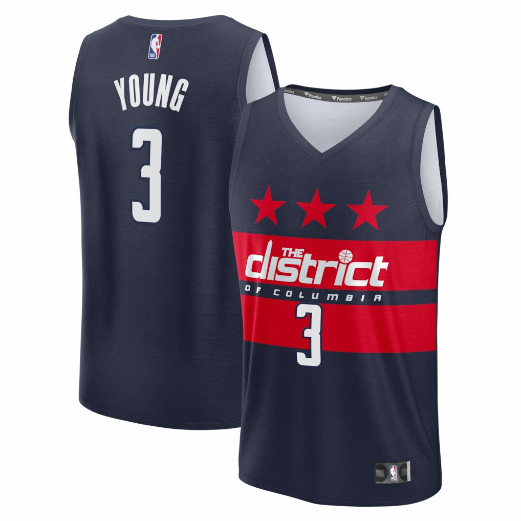 Fanatics - Trae Young Washington Wizards Fast Break - Statement Edition - Navy
