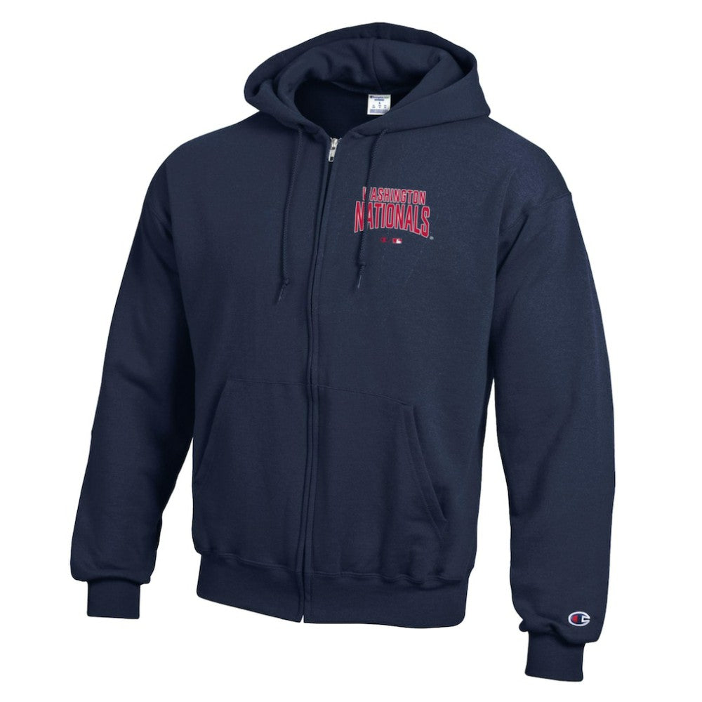 Washington Nationals Champion Eco Powerblend Full-Zip Hoodie On Sale