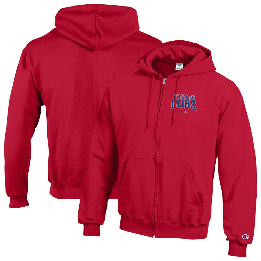 Chicago Cubs Champion Eco Powerblend Full-Zip Hoodie Lifestyle