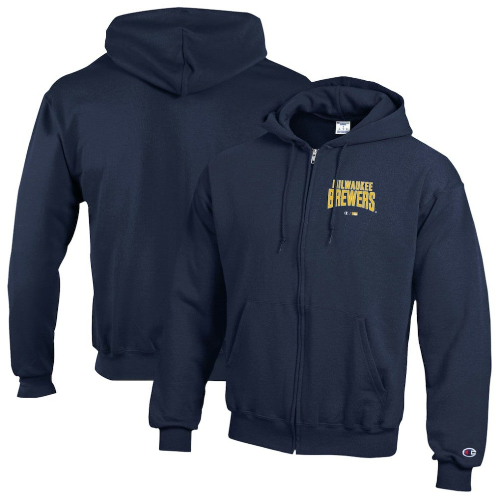 Milwaukee Brewers Champion Eco Powerblend Full-Zip Hoodie Online