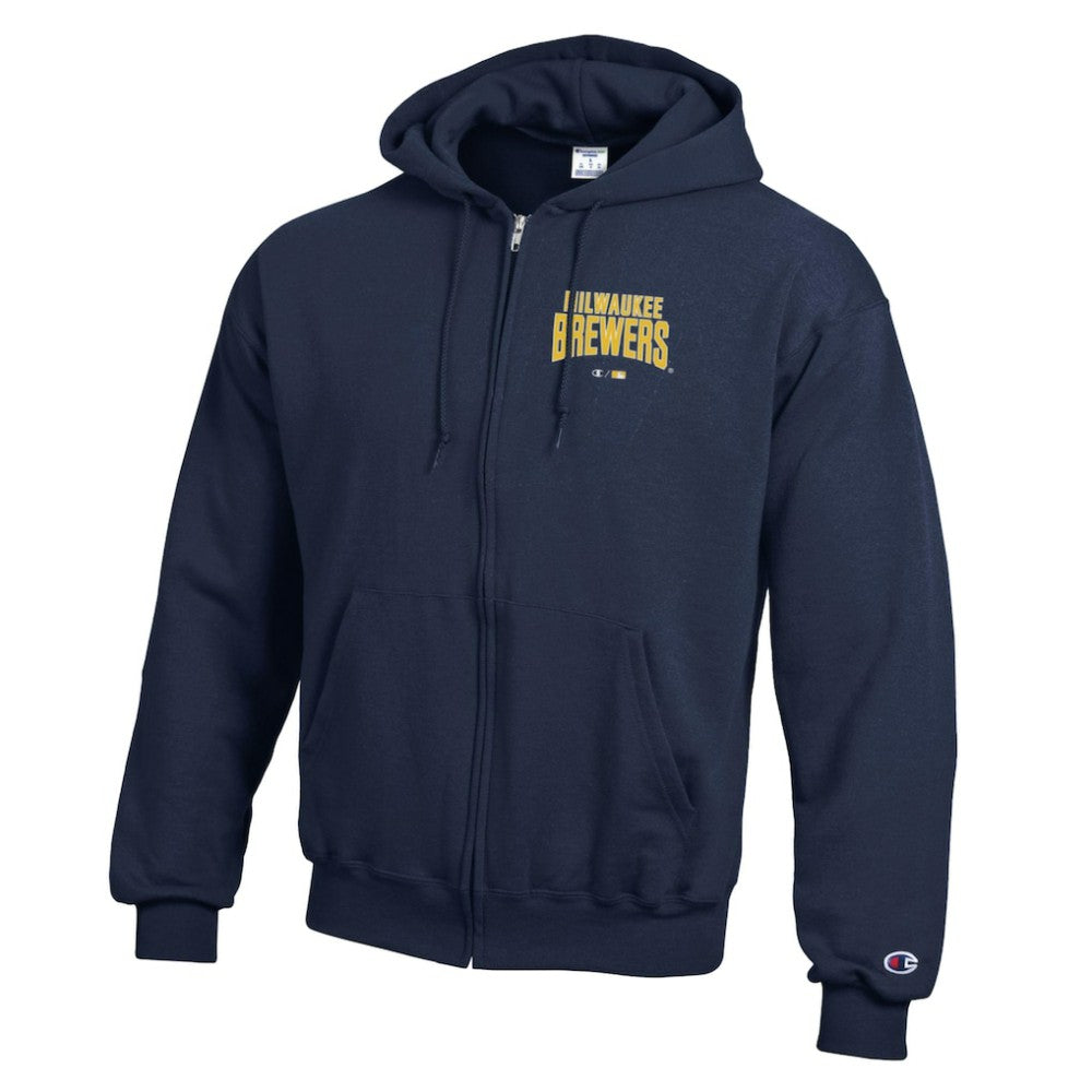 Milwaukee Brewers Champion Eco Powerblend Full-Zip Hoodie Online