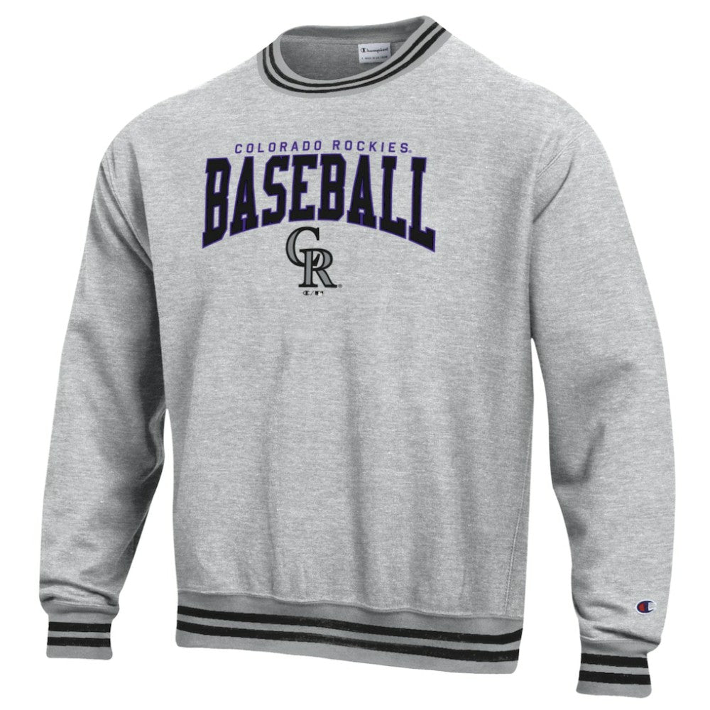 Colorado Rockies Champion Reverse Weave Sweatshirt Lifestyle
