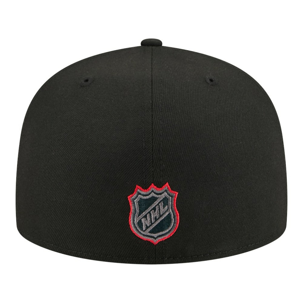 Chicago Blackhawks New Era Color Pop 59FIFTY Fitted Hat Black