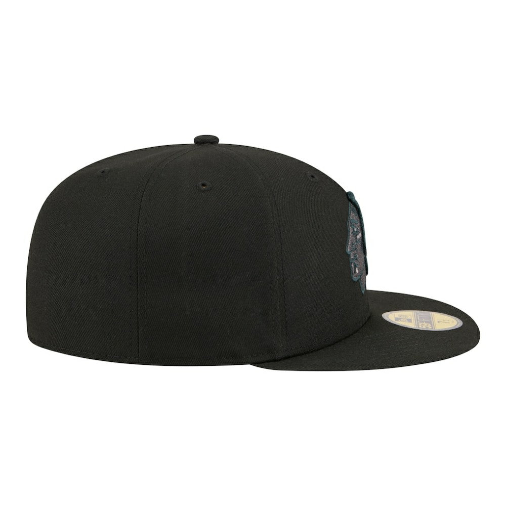 Chicago Blackhawks New Era Color Pop 59FIFTY Fitted Hat Black
