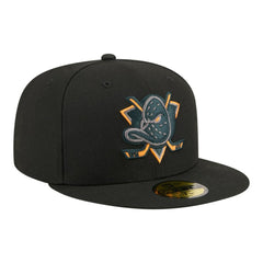 Anaheim Ducks - New Era Color Pop 59FIFTY Fitted Hat Black
