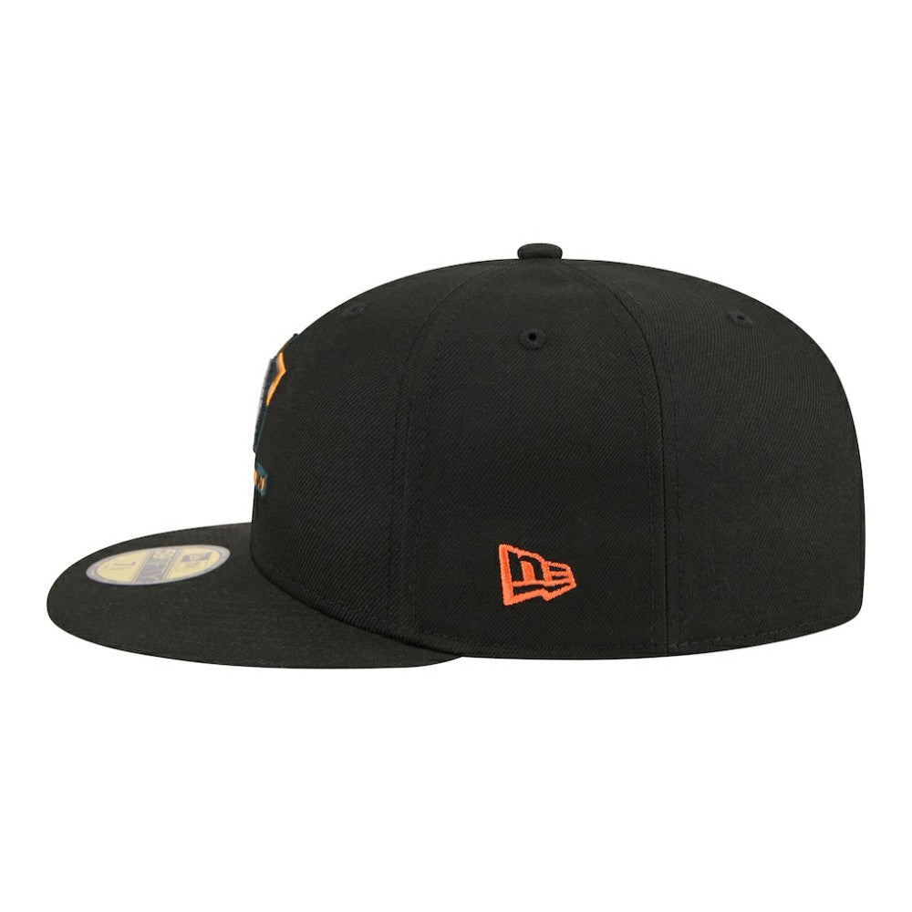 Anaheim Ducks - New Era Color Pop 59FIFTY Fitted Hat Black