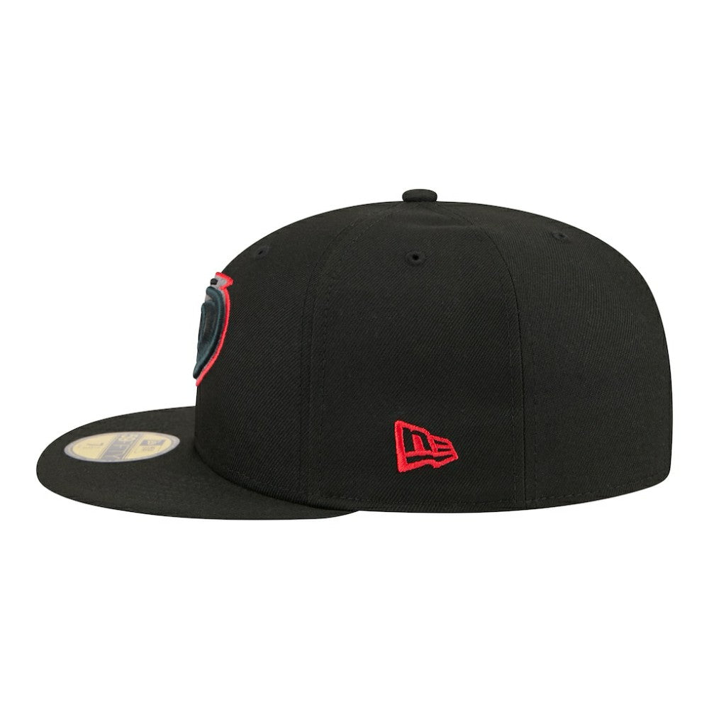 Carolina Hurricanes - New Era Color Pop 59FIFTY Fitted Hat Black