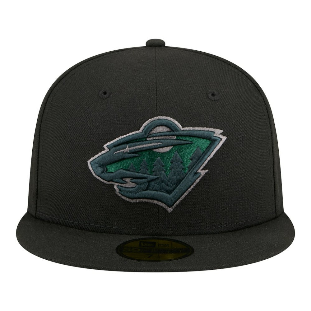 Minnesota Wild - New Era Color Pop 59FIFTY Fitted Hat Black