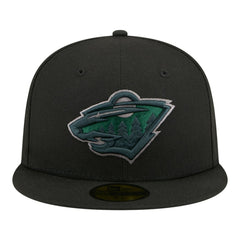 Minnesota Wild - New Era Color Pop 59FIFTY Fitted Hat Black