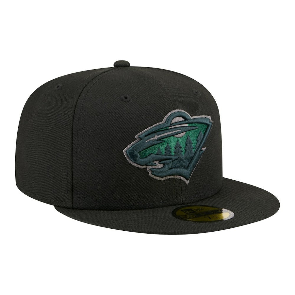 Minnesota Wild - New Era Color Pop 59FIFTY Fitted Hat Black