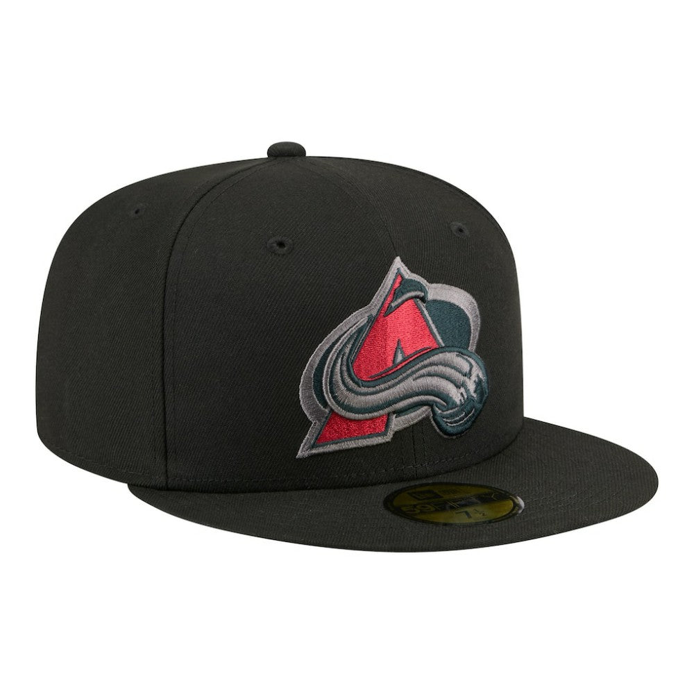 Colorado Avalanche - New Era Color Pop 59FIFTY Fitted Hat Black