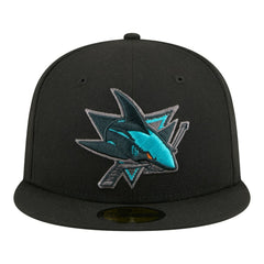 San Jose Sharks - New Era Color Pop 59FIFTY Fitted Hat Black