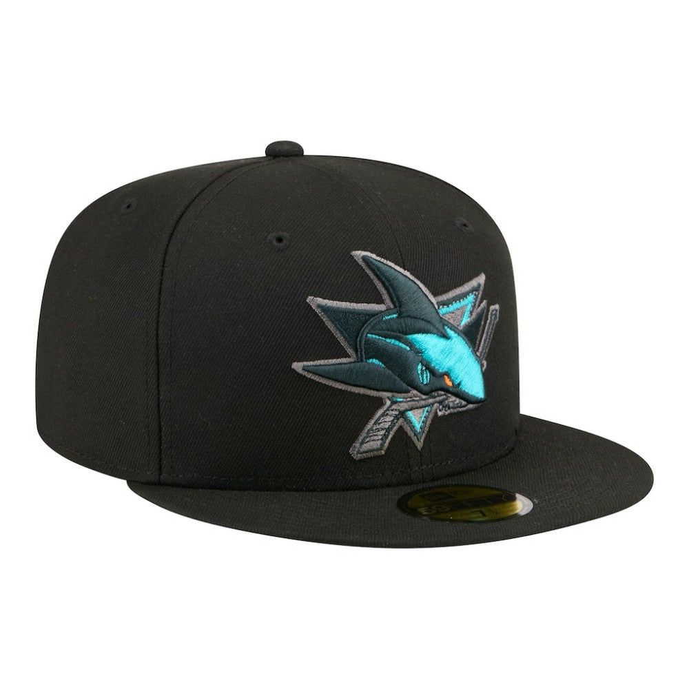 San Jose Sharks - New Era Color Pop 59FIFTY Fitted Hat Black