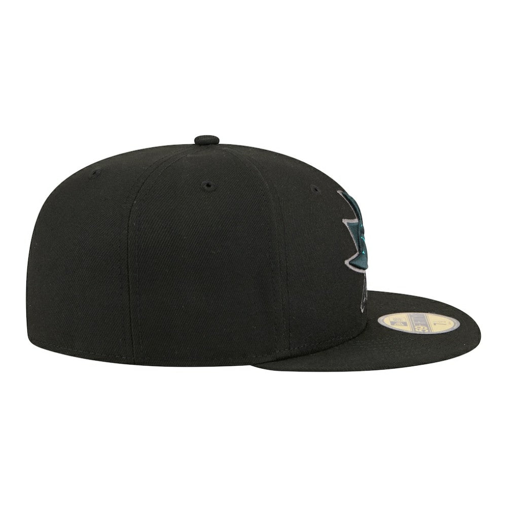 San Jose Sharks - New Era Color Pop 59FIFTY Fitted Hat Black