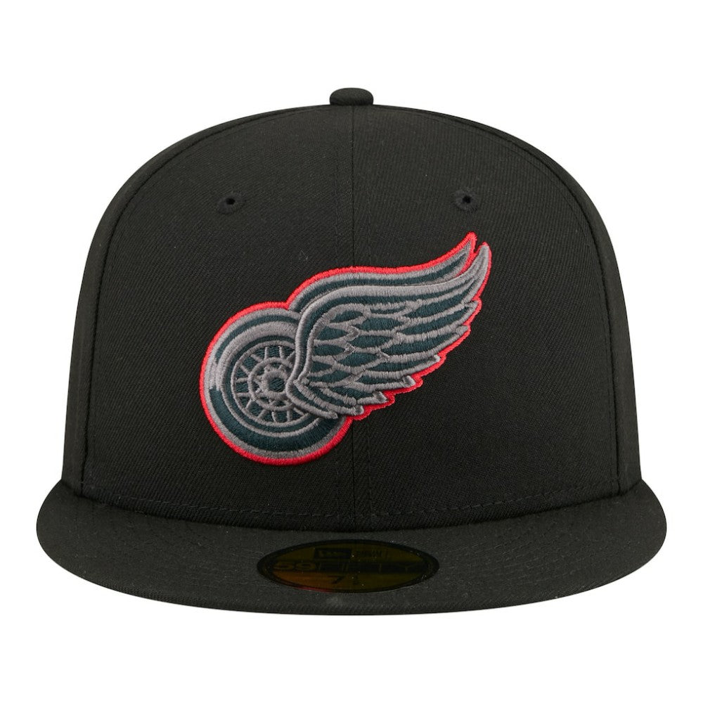 Detroit Red Wings - New Era Color Pop 59FIFTY Fitted Hat Black