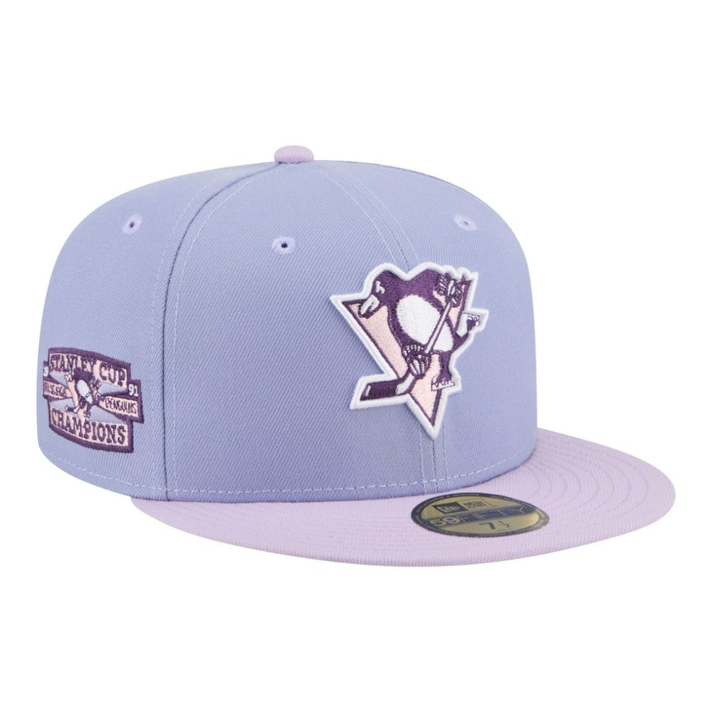 Pittsburgh Penguins New Era Lavender Bloom 59FIFTY Fitted Hat Light Purple/Purple