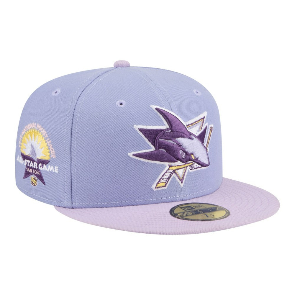 San Jose Sharks - New Era Lavender Bloom 59FIFTY Fitted Hat Light Purple/Purple