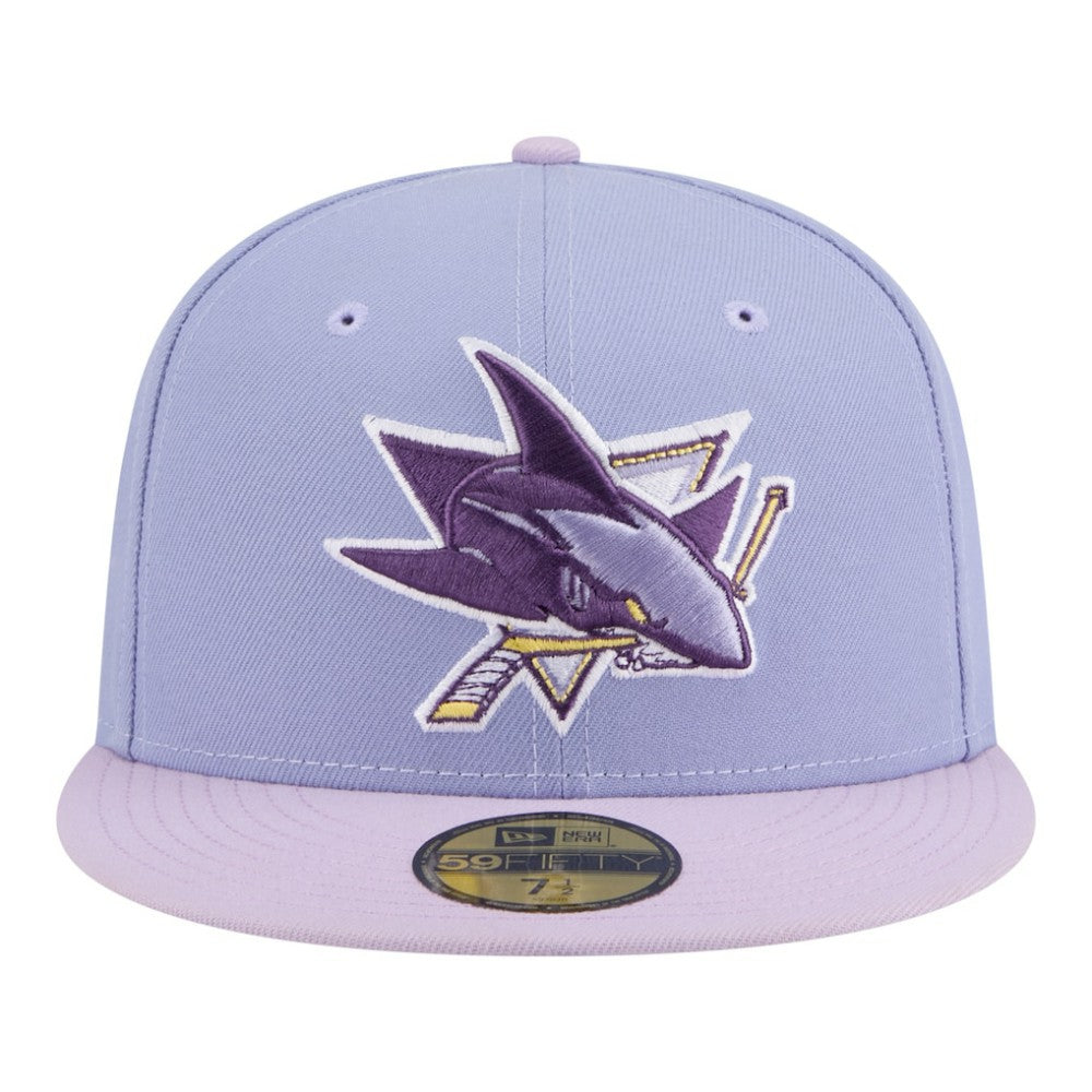 San Jose Sharks - New Era Lavender Bloom 59FIFTY Fitted Hat Light Purple/Purple