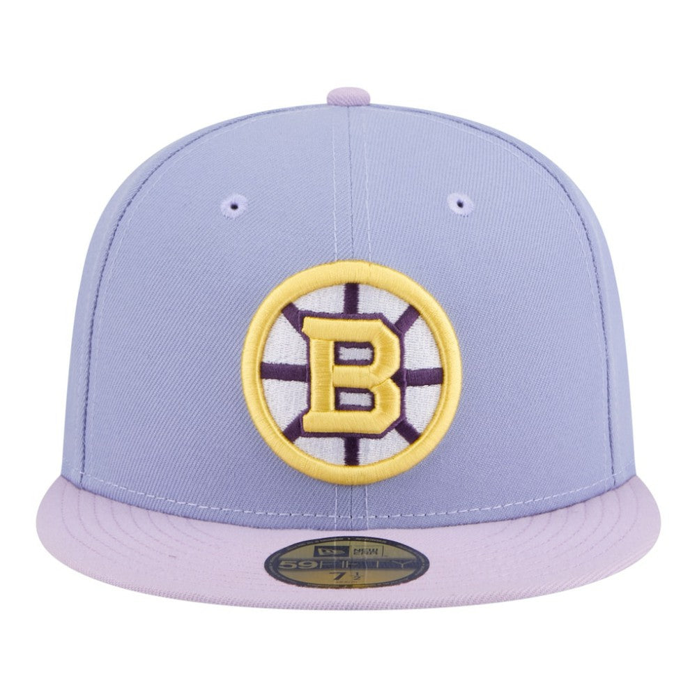 Boston Bruins New Era Lavender Bloom 59FIFTY Fitted Hat Light Purple/Purple