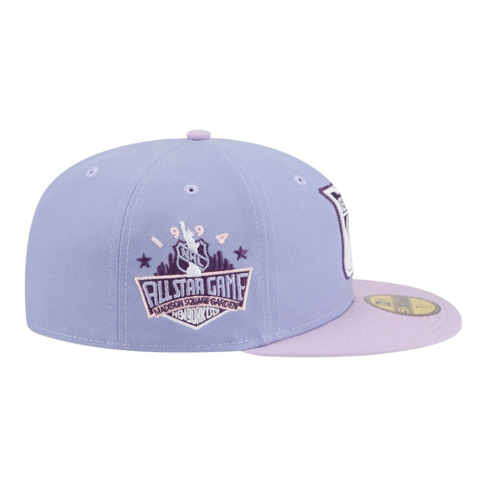 New York Rangers New Era Lavender Bloom 59FIFTY Fitted Hat Light Purple/Purple