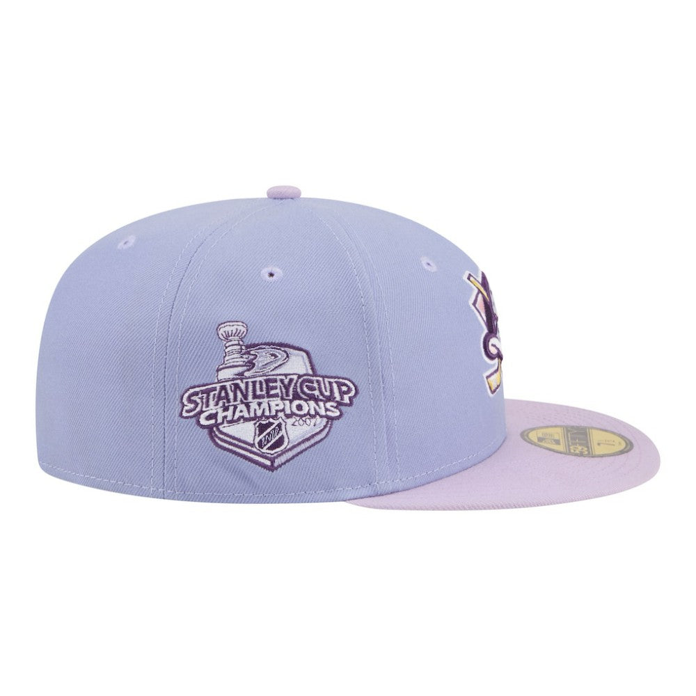 Anaheim Ducks - New Era Lavender Bloom 59FIFTY Fitted Hat Light Purple/Purple