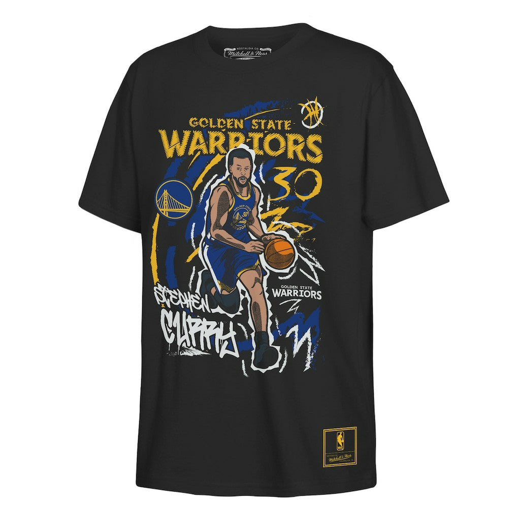 NBA - Stephen Curry Golden State Warriors Outerstuff Youth Chalked Up Player Name & Number T-Shirt - Black