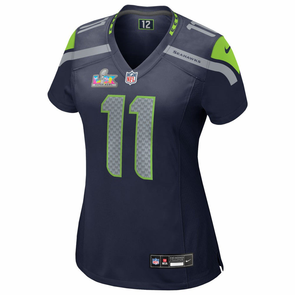 Jaxon Smith-Njigba Seattle Seahawks Women's Super Bowl LX Patch Game Jersey College Navy - Nike