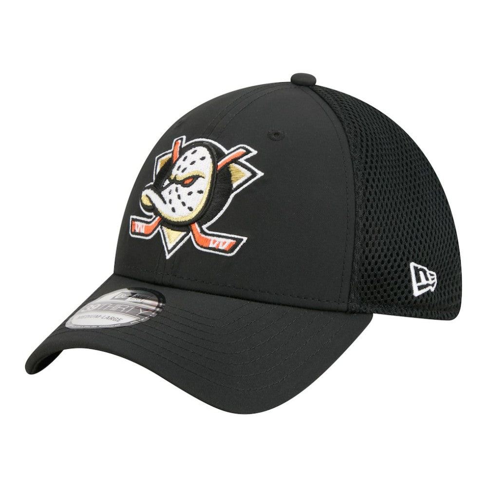 Anaheim Ducks - New Era Logo 39THIRTY Flex Hat Black