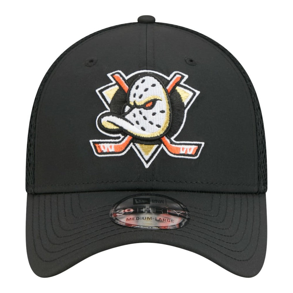 Anaheim Ducks - New Era Logo 39THIRTY Flex Hat Black