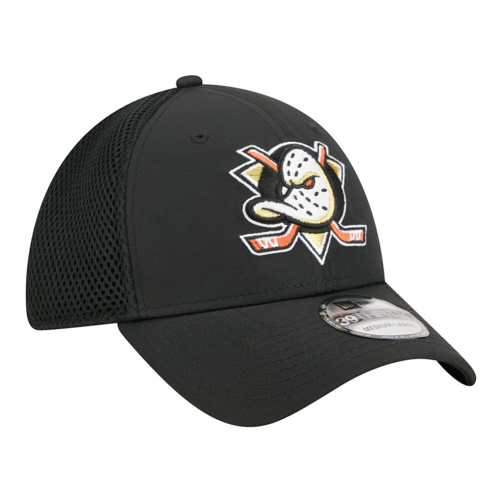 Anaheim Ducks - New Era Logo 39THIRTY Flex Hat Black