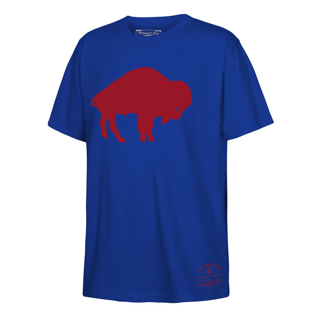 Buffalo Bills Youth Retro Logo T-Shirt Royal - Mitchell & Ness