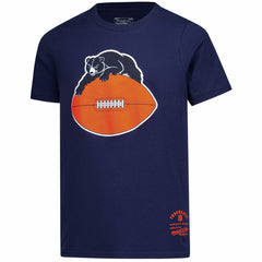 Chicago Bears Youth Retro Logo T-Shirt Navy - Mitchell & Ness