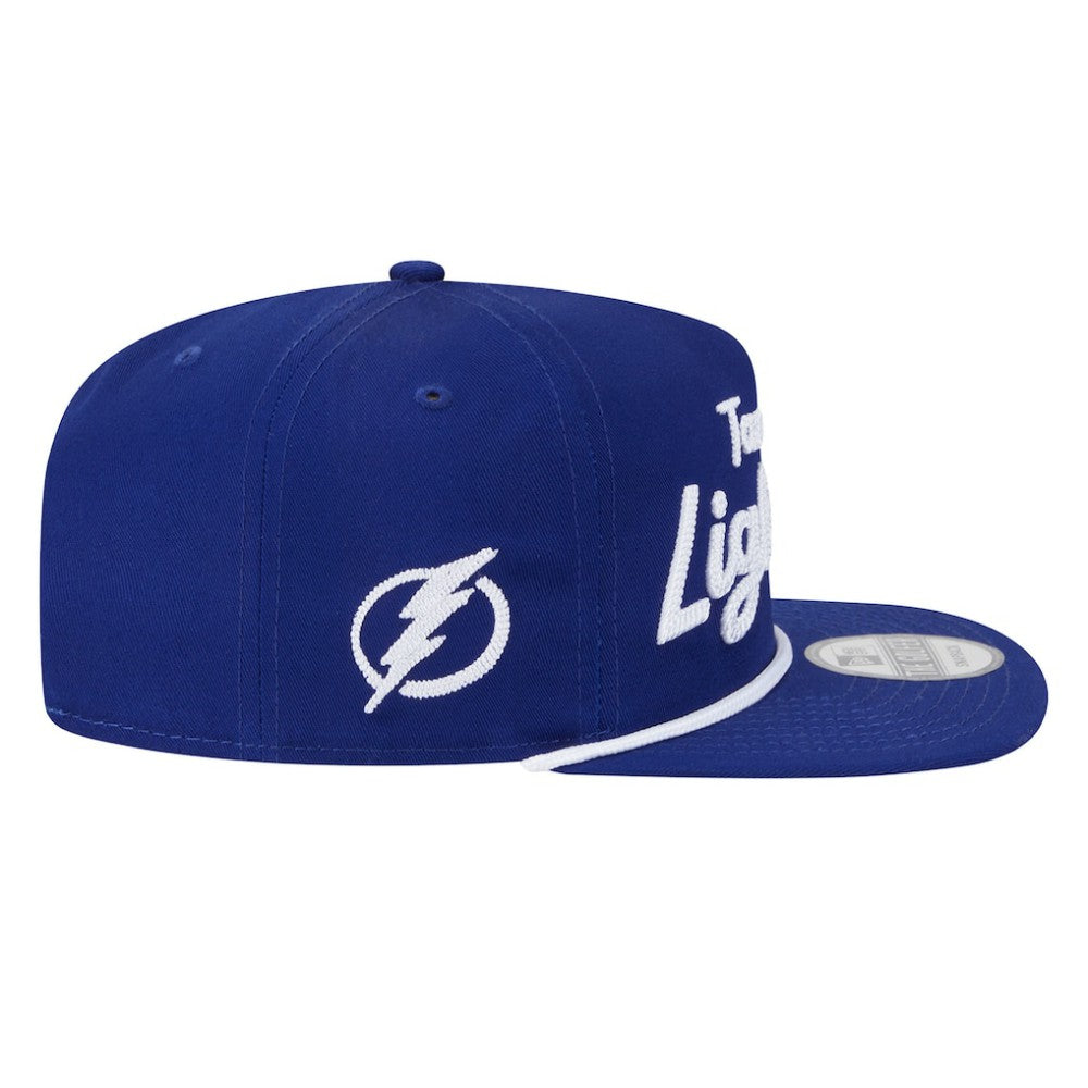 Tampa Bay Lightning - New Era Team Text Golfer Adjustable Hat Blue