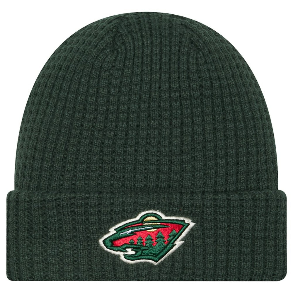 Minnesota Wild - New Era Waffle Cuffed Knit Hat Green