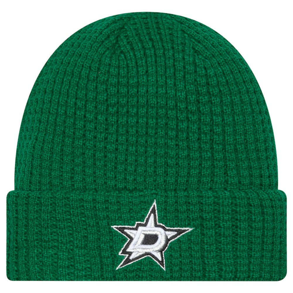 Dallas Stars - New Era Waffle Cuffed Knit Hat Kelly Green