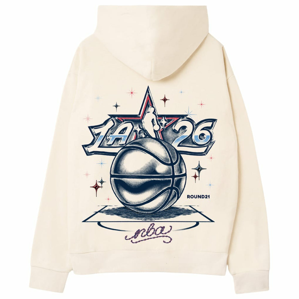 NBA - round21 Unisex 2026 NBA All-Star Game Court Shine Hoodie - Cream