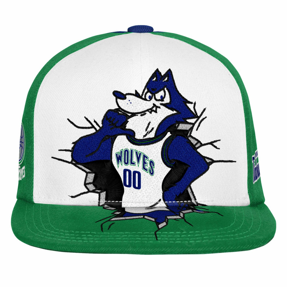 Mitchell & Ness - Minnesota Timberwolves Youth Mascot Snapback Hat - Green