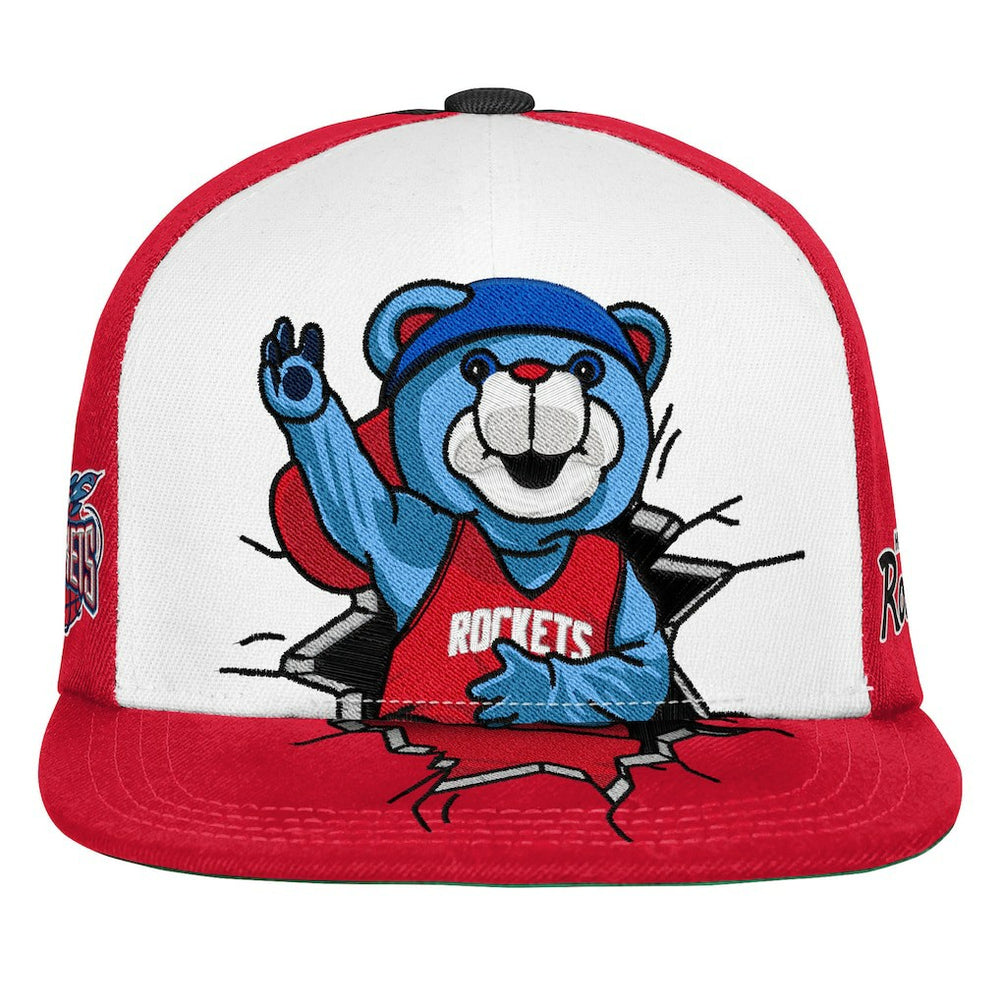 Mitchell & Ness - Houston Rockets Youth Mascot Snapback Hat - Red