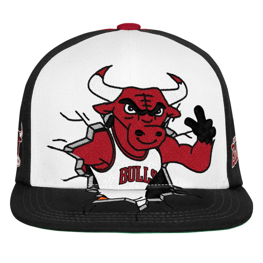 Mitchell & Ness - Chicago Bulls Youth Mascot Snapback Hat - Black