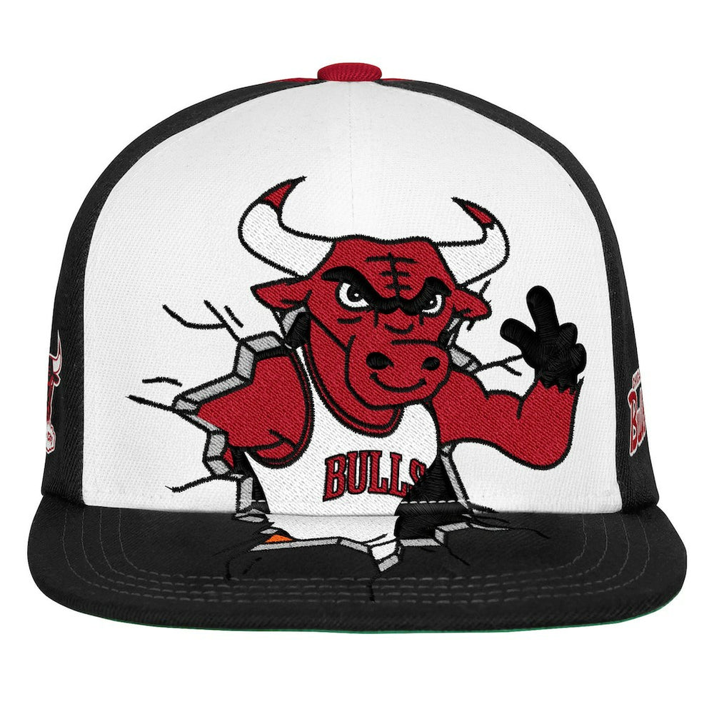 Mitchell & Ness - Chicago Bulls Youth Mascot Snapback Hat - Black
