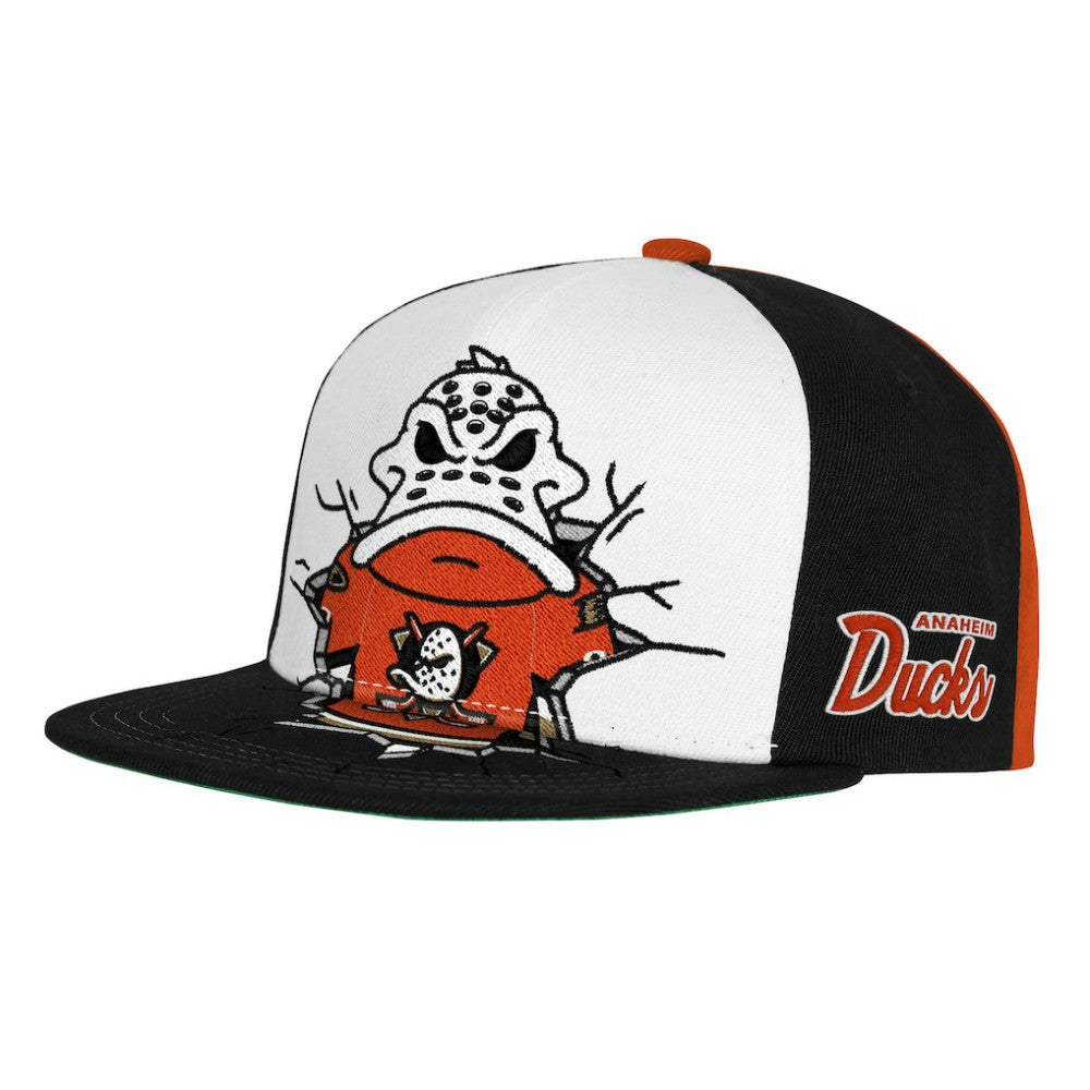 Anaheim Ducks - Mitchell & Ness Youth Mascot Snapback Hat Orange