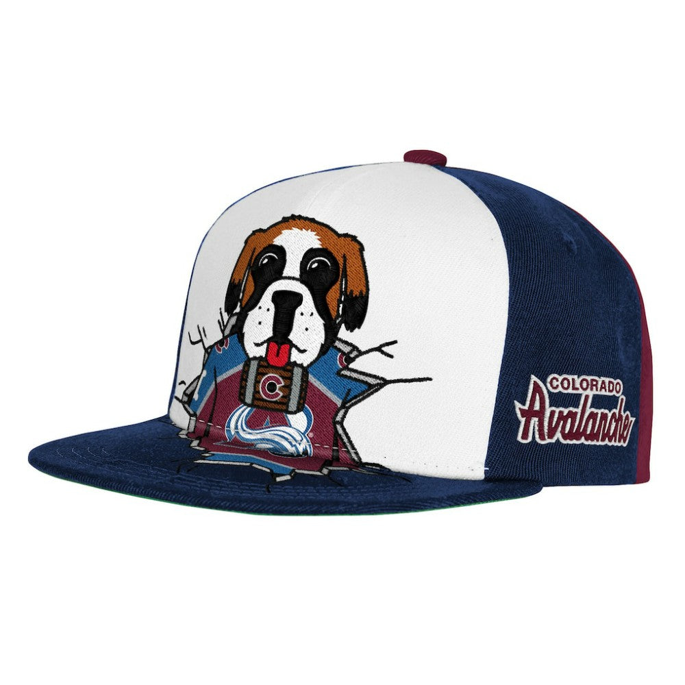Colorado Avalanche - Mitchell & Ness Youth Mascot Snapback Hat Maroon