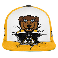 Boston Bruins Mitchell & Ness Youth Mascot Snapback Hat Black