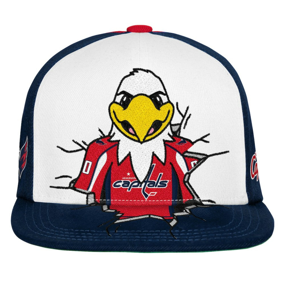 Washington Capitals Mitchell & Ness Youth Mascot Snapback Hat Navy