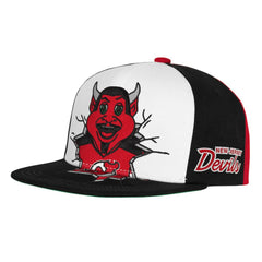 New Jersey Devils - Mitchell & Ness Youth Mascot Snapback Hat Red