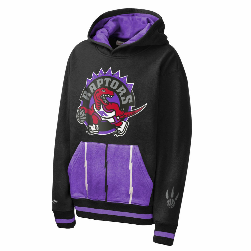 Mitchell & Ness - Toronto Raptors Youth Playmaker Fashion Fleece Hoodie - Black