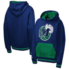 Mitchell & Ness - Dallas Mavericks Youth Playmaker Fashion Fleece Hoodie - Navy