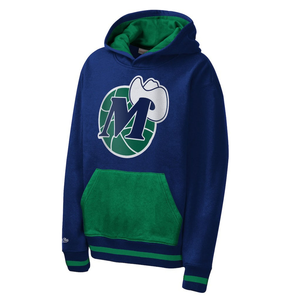 Mitchell & Ness - Dallas Mavericks Youth Playmaker Fashion Fleece Hoodie - Navy