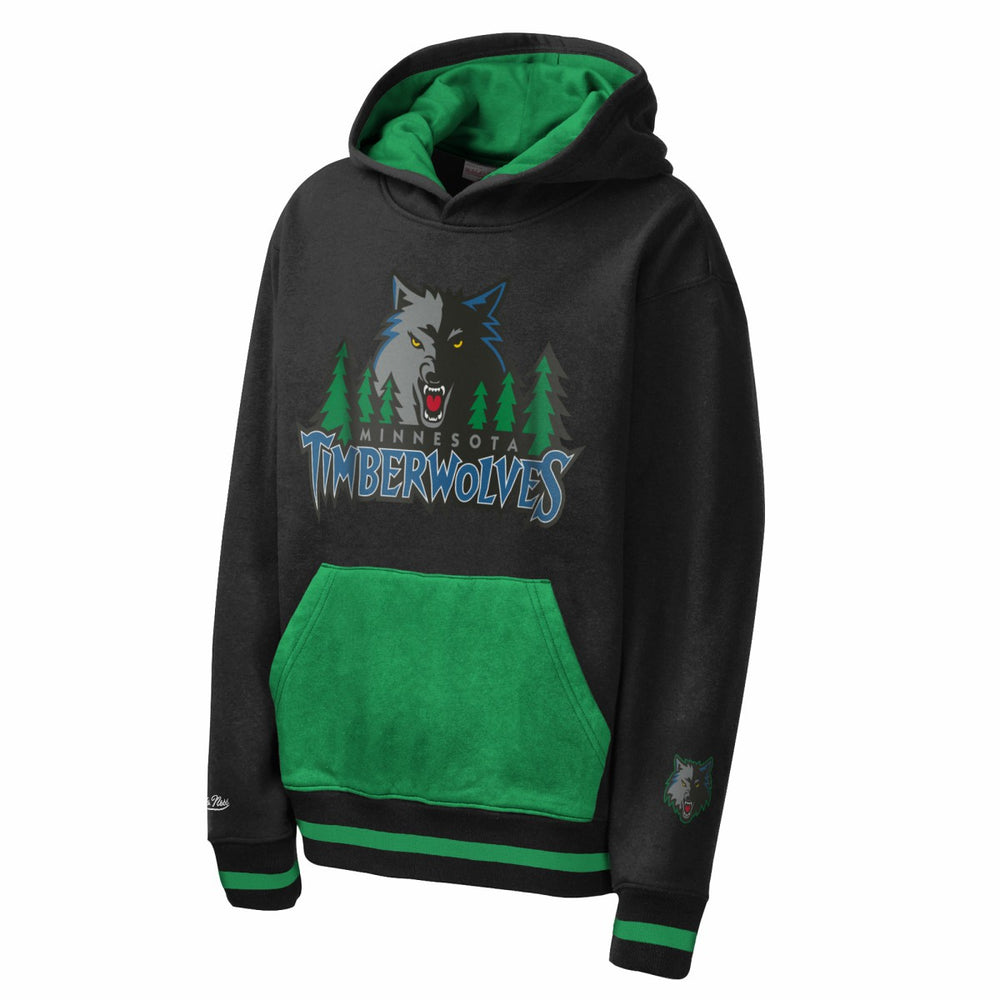 Mitchell & Ness - Minnesota Timberwolves Youth Playmaker Fashion Fleece Hoodie - Navy