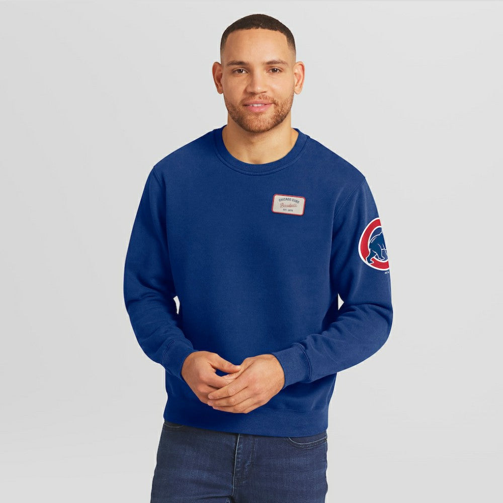 Chicago Cubs Darius Rucker Collection by Fanatics Washed Crew Neck Pullover Sweatshirt Lifestyle